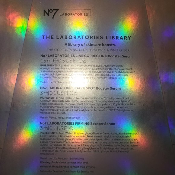 BNIB No7 Laboratories Beauty Boost The Laboratories Library 3 pc Kit - Picture 6 of 6